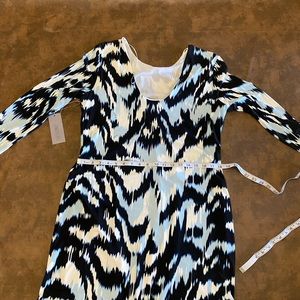 Blue and white JLO dress - NWT